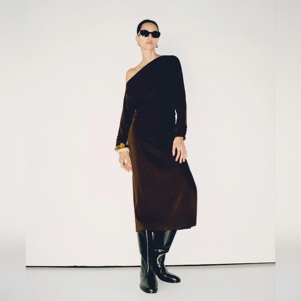 MANGO Exclusive Off The Shoulder Dress - Picture 3 of 6